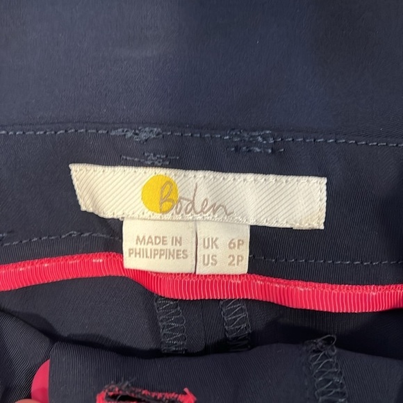 Biden Melina Paperbag Trouser Pants Navy Size 6P EUC - Picture 8 of 15